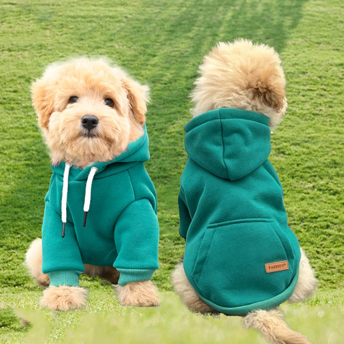 Keep Your Pet Cozy with Our Simple Hooded Pet Sweater