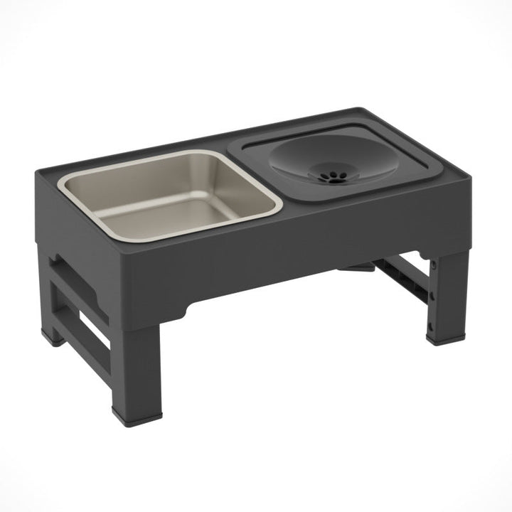 Elevate Your Pet's Dining Experience with Our Adjustable Height Double Pet Feeding Bowls